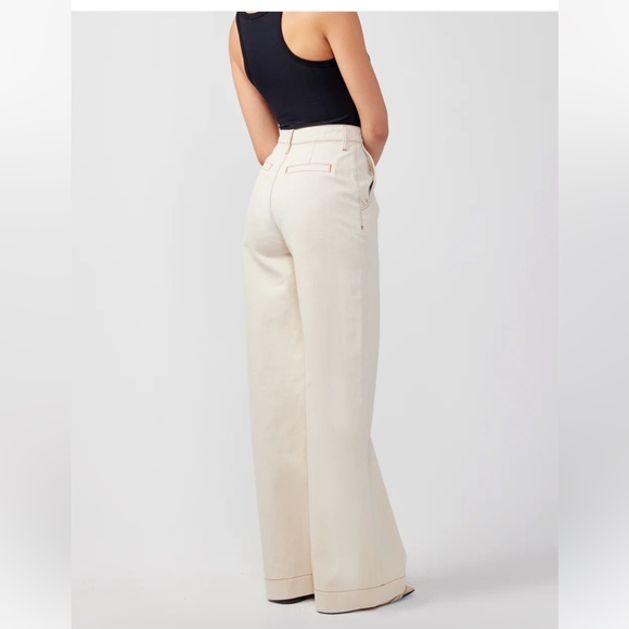 NWT triarchy denim Ms. Hayworth high rise pleated pant 26 curr seas $245 shopbop - Picture 5 of 10